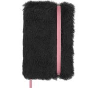 Moleskine X Blackpink Notizbuch faux fur XS, blanko, fester Einband, schwarz