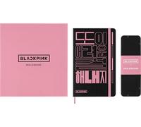 Moleskine x BLACKPINK Set de Sketchbook y Lápices Acuarelables - Álbum de dibujo con páginas en blanco formato Large 13 x 21 cm, con set de 5 lápices acuarelables de madera de cedro