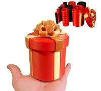 Molesta Caja de Regalo con Tornillos Anidados, Caja de Rompecabezas de Dinero con Broma Reutilizable, Caja de Regalo Sorpresa de 10 Capas para Cumpleaños, Navidad y Fiesta Divertid red 7 x 7 x 8.6 cm