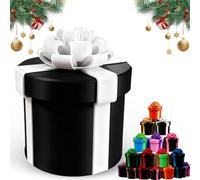 Molesta Caja de Regalo con Tornillos encajados, Broma con Cajas de Regalo difíciles de Abrir, Divertido Regalo de Broma para Navidad, Regalos de Broma Reutilizables Impresos en 3D (K)