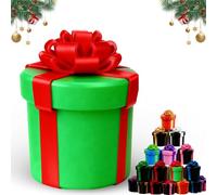 Molesta Caja de Regalo con Tornillos encajados, Broma con Cajas de Regalo difíciles de Abrir, Divertido Regalo de Broma para Navidad, Regalos de Broma Reutilizables Impresos en 3D (E)