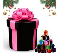 Molesta Caja de Regalo con Tornillos encajados, Broma con Cajas de Regalo difíciles de Abrir, Divertido Regalo de Broma para Navidad, Regalos de Broma Reutilizables Impresos en 3D (I)