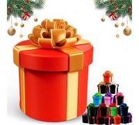 Molesta Caja de Regalo con Tornillos encajados, Broma con Cajas de Regalo difíciles de Abrir, Divertido Regalo de Broma para Navidad, Regalos de Broma Reutilizables Impresos en 3D (B)