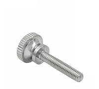 Moleteado de acero inoxidable 304, paso alto, M2, M3, M4, M5, M6, M8, M10, M12, GB834, DIN464, tornillo apriete manual, pernos ajuste cabeza grande(80mm,M5 (5pcs))