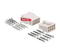 Molex Mini-Fit Jr. - Juego de conectores de 8 pines para componentes de PC Kali-2408 I, calidad industrial del distribuidor alemán
