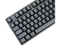 MOLGRIA Contour Line - Juego de 98 teclas personalizadas PBT Cherry Profile Double Shot Light Shine-Through Key Caps con impresión de cara sur para teclado mecánico de juegos diseño ANSI (negro)