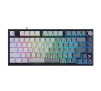 MOLGRIA Teclado SKYLOONG 75% para juegos, GK75 HE USB con interruptor magnético con cable y teclas PBT, perfil de cereza, retroiluminación RGB orientada al sur y perilla (crepúsculo de contraste gris)