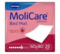 MoliCare Alfombrilla de Cama, Almohadillas Desechables para incontinencia, Almohadilla Inferior, Alfombrilla de Cama, Protector de colchón, 7 caídas, 60 x 90 cm, 25 Alfombrillas