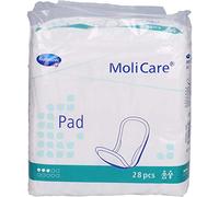 MoliCare Almohadilla para incontinencia para mujeres y hombres con debilidad de vejiga, 3 gotas, paquete de 28