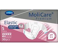 MoliCare Desechables elásticos unisex de alta calidad: uso discreto para mujeres y hombres con incontinencia; 7 gotas, talla S, paquete de 30