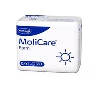 MoliCare Forma Day: plantillas anatómicas para incontinencia para mujeres y hombres para incontinencia urinaria moderada y fecal, 30 unidades