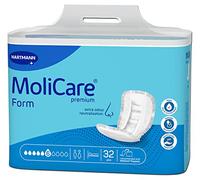 Molicare Forma premium 6 gotas, para incontinencia media: máxima seguridad, protección extra contra fugas y discreción para mujeres y hombres, para usar con Molicare Premium Fixpants, 4 x 32 unidades