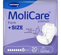 MoliCare Forma premium + tamaño 8 gotas: plantillas de incontinencia extragrandes y muy rápidas, para usar con Molicare Premium Fixpants, 20 unidades