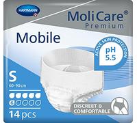 MoliCare Mobile 6 Gotas Talla S, 14 uds | Ropa absorbente para incontinencia con ajuste cómodo y protección fiable.