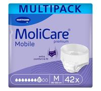 Molicare Mobile 8 Gotas Talla M, Ropa Interior Absorbente para Mujeres y Hombres con Incontinencia Severa, Protección Contra Fugas, Respetuosa la Piel, Mejor Ajuste Corporal, 42 uds