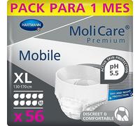 MoliCare Mobile Pañales para Adultos con Incontinencia Severa, Ropa Interior Absorbente para Hombres y Mujeres, talla XL, 10 Gotas, 14 unidades, Pack de 4