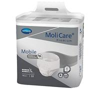 MoliCare Mobile: Pañales para Adultos con Incontinencia Severa, Ropa Interior Absorbente para Hombres y Mujeres, 10 gotas, talla L, 14 unidades