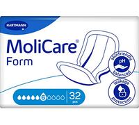 Molicare Molde de 6 gotas para incontinencia media: alta seguridad, protección adicional y discreción para mujeres y hombres, 32 unidades