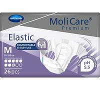 Hartmann Healthcare – Pañales elásticos MoliCare P Elastic 8Tr, 8 gotas, talla M, 26 unidades