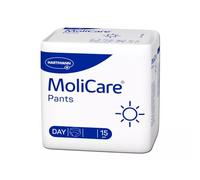 MoliCare® Pants Day - Pantalones de incontinencia para incontinencia media durante el día para mujeres y hombres, fiables y discretos, talla M (80-120 cm de circunferencia de cadera), 15 unidades