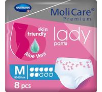 MoliCare Pants Lady: Ropa Interior para Pérdidas de Orina para Mujer, Cómodo y Fácil de Usar; Incontinencia; 7 Gotas; Talla M; 8 Unidades