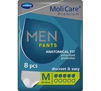 MoliCare Pants Men: Ropa Interior para Pérdidas de Orina para Hombre, Cómodo y Fácil de Usar; Incontinencia; 5 Gotas; Talla M; 8 Unidades
