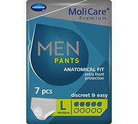 MoliCare Pants Men: Ropa Interior para Pérdidas de Orina para Hombre, Cómodo y Fácil de Usar; Incontinencia; 5 Gotas; Talla L; 7 Unidades