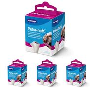 Molicare Peha-haft, Venda Elástica Autoadhesiva y Cohesiva, para la Sujeción de Compresas y Gasas Estériles, Estabilizan Músculos y Articulaciones, Permeable y Transpirable, Color Blanca (6cm x 4m)