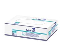 Molicare Peha-Soft, Guantes de Látex Talla M, Elásticos, Resistentes a Fisuras y Desechables, Sin Polvo, Adecuados para Actividades Sanitarias, Sin Color, 10 Unidades