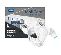 MoliCare Premium Elastic - Calzoncillos para incontinencia (10 gotas, talla L, 4 x 14 unidades)