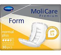 MoliCare Premium Form Normal Plus - Almohadillas para incontinencia (4 gotas, 1 x 30 unidades)