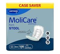 MoliCare Premium Form STOOL: plantilla para incontinencia para una protección fiable en caso de incontinencia fecal con bolsillos especiales, para usar con Molicare Premium Fixpants, 4 x 32 unidades