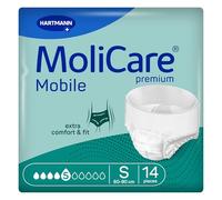 MoliCare Premium Mobile 5 Drops Talla S | Pantalones de incontinencia para mujeres y hombres con incontinencia moderada | Protección adicional contra fugas | Protección avanzada de la piel | Ajuste