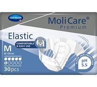 Molicare Ropa interior desechable elástica premium: uso discreto para mujeres y hombres con incontinencia, 6 gotas, talla M, 3 paquetes de 30 (90 piezas)