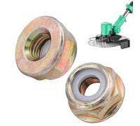 MOLIMOLI 2X Tuerca de Cuchillo M10 x 1,25, Rosca Izquierda | Adecuado para desbrozadora Parkside, Accesorios desbrozadoras Fuxtec, Repuestos Ikra universales Herramientas jardín