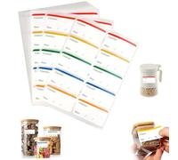 MOLIMOLI 300 Piezas Etiquetas para Congelador, Etiquetas Removibles para Congelación sin Residuos, Etiquetas Impermeables Biberon & Bocaux Kitchen, Autocollantes de Colores para Alimentos (60x30mm)