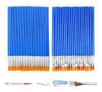 MOLIMOLI Set de Pinceles 60 Piezas, Set para acrílico, Acuarelas y Pintura al óleo, pequeños Redondos, Artistas Infantiles, Pinturas acrílicas, Infantiles Principiantes (2 tamaños)