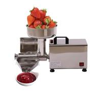 Molinadora de tomate eléctrica de 450W prensa de tomate comercial prensa de tomate de acero inoxidable y prensa de tomate de 50 kg/H prensado de tomate y salsa para salsa de tomate, fresas y Mirtil