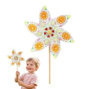 Molinetes para Niños - Hilanderos De Viento para Jardín Hechos A Mano | Kit De Manualidades De Pascua, Colorea Tu Propio Molino De Viento, Juguete Giratorio para Jardín, Exteriores, Césped, Proyectos