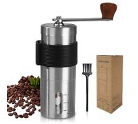 Molinillo Cafe Manual, Molinillo de Café Manual, Coffee Grinder, Molinillo de Café Portátil,Grado de Afilado, Moledor de Cafe, Manual Molinillo de Café Con Cepillo de Limpieza, Molinillo para Casa