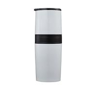 Molinillo Café Oficina Molinillo De Café Manual Duradero Acero Inoxidable Lavable Con Ajustable Filtro Fino Doble Capa Vintage Moledor de Cafe(White)