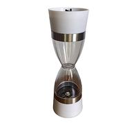 Molinillo Café Oficina Molinillo Manual de sal y pimienta, molinillo grano café Rotor cerámica ajustable acero inoxidable Vintage Moledor de Cafe(White)