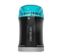 Cecotec Molinillo de Café y Especias TitanMill 200, Compacto, 200 W, Cuchillas recubiertas de Titanio, Capacidad de 50 gr, 10 Tazas de Café, Recipiente de acero cepillado, Sin tóxicos