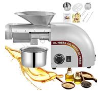 Molinillo de aceite, máquina automática de prensado en frío y caliente, modos duales, calentamiento uniforme de 360°, alto rendimiento de aceite para nueces y semillas