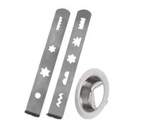 Molinillo de acero inoxidable y piezas de mezclador, accesorio para hacer galletas, molino de carne para cocinar en casa, accesorio profesional de taller de horneado