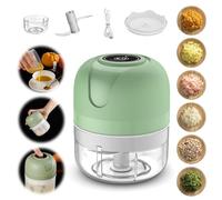 Molinillo de ajo eléctrico recargable por USB, picador de verduras portátil 2023, molinillo eléctrico de ajo, picador de cebolla, mini herramienta de picador de alimentos para verduras, jengibre