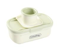 Molinillo de ajo manual para hogar Picadores de ajos pequeños Procesador Herramienta de cocina Trituradora de con protectores para las manos Trituradora de con protectores