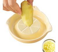 Molinillo de ajos - Herramienta para picar 13,5 x 13,5 cm, de preparación de cerámica | Manual de alimentos, procesamiento rápido de ingredientes para cebolla, cúrcuma