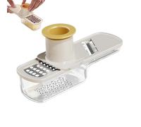 Molinillo de ajos, mango sencillo con asa y recipiente de almacenamiento, prensa de ajos, para jengibre, cebollas, alimentos, zanahorias, almendras, cocina, restaurante y