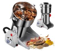 Molinillo De Alimentos Comercial De 3500 W, Acero Inoxidable 304, Giro De 180°, Con 12 Accesorios, Alfombrillas Antideslizantes, Fallo Automático De Energía, Para Especias, Café, Harina, Pimien 1500g